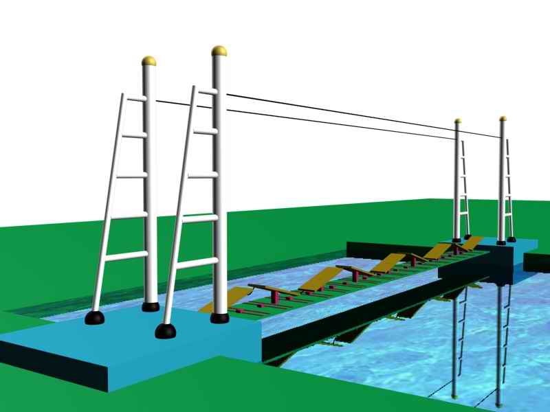 水上拓展设备波浪桥